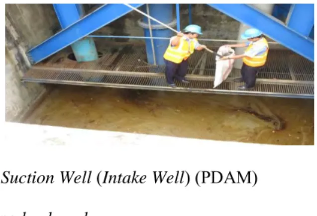Gambar 9  Suction Well  (Intake Well) (PDAM)  d.  Pipa backwash 