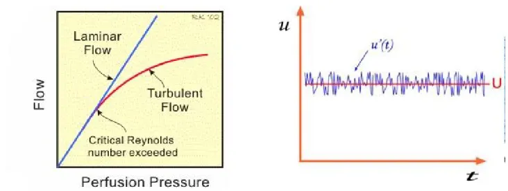 Grafik Aliran vs Tekanan Grafik Variasi Kecepatan pada aliran turbulen