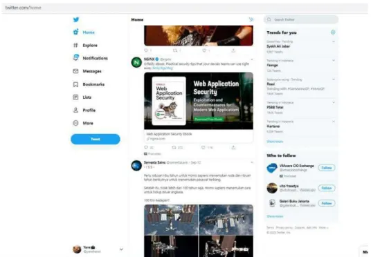 Gambar  1 Twitter Feed  Sumber: twitter 