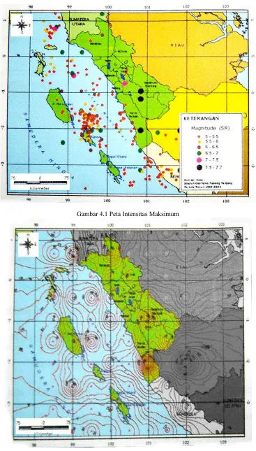 Gambar 4.1 Peta Intensitas Maksimum 