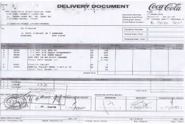 Gambar 3.1 Delivery Document Pabrik (DDP) 