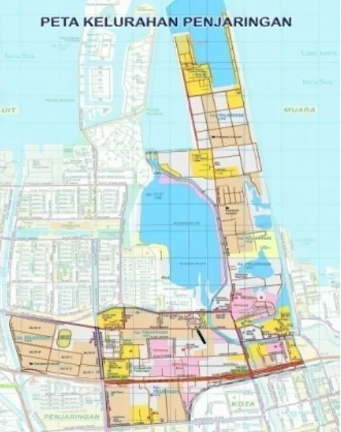Gambar 3. Peta Kelurahan Penjaringan 