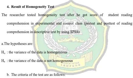 Table 8 Test of Homogeneity of variances 