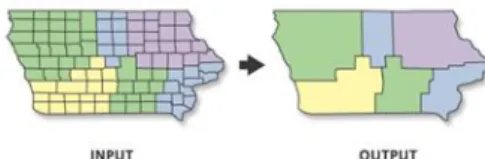 Gambar 1.4 Dissolve  Sumber : ArcGIS Desktop Help 