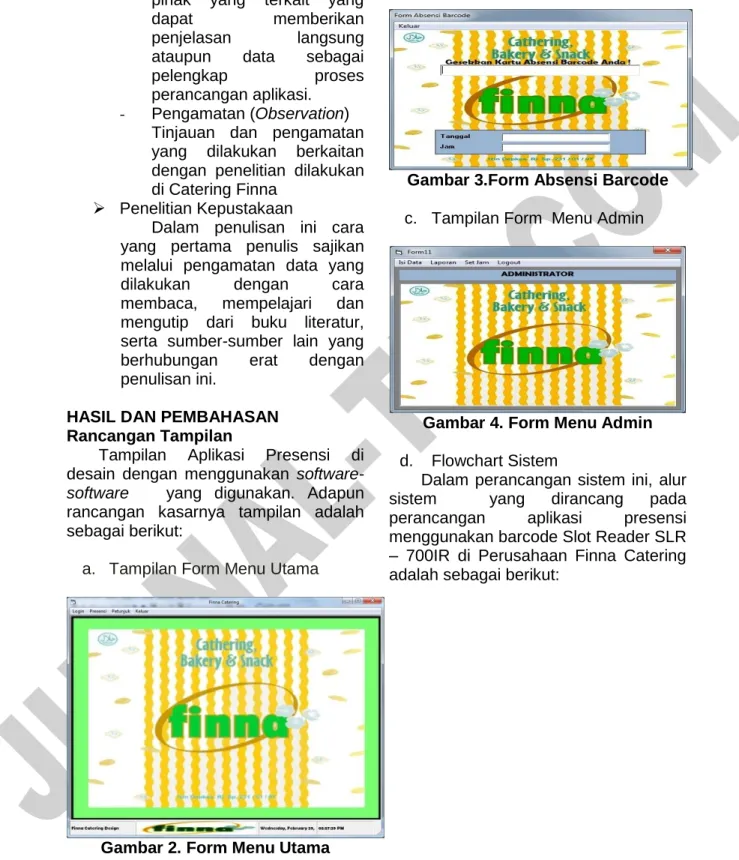 Gambar 2. Form Menu Utama 