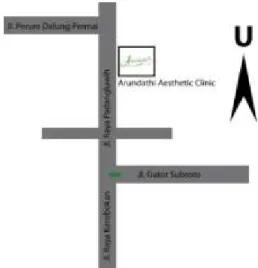Gambar 2.20 Peta Lokasi Arundathi Aesthetic Clinic 