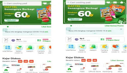 Gambar 1. Aplikasi Bukalapak dan Tokopedia di E-commerce