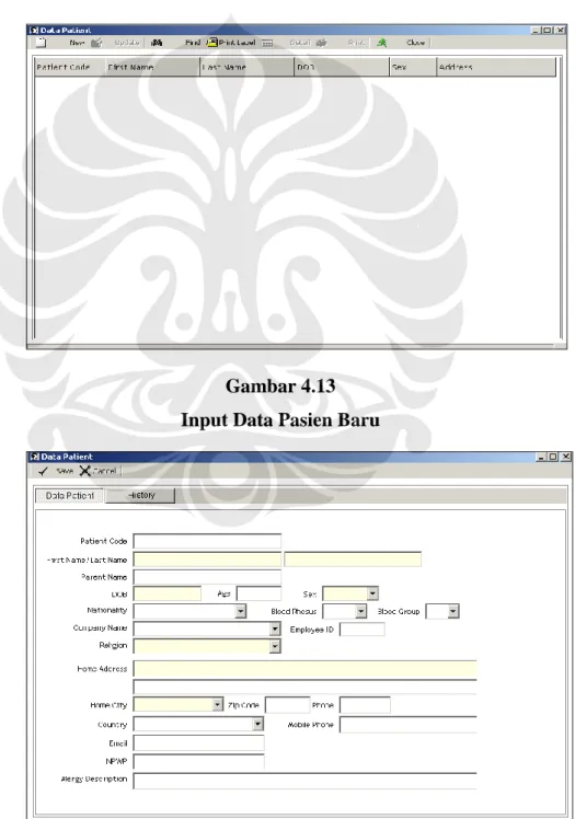 Gambar 4.12  Data Pasien 
