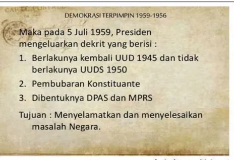 Ilustrasi dekrit presiden 