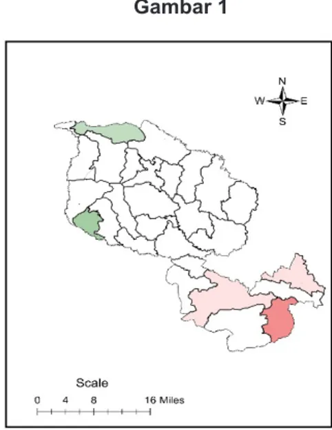 Diagram 1 Persepsi Masyarakat Tutur terhadap  Persebaran Subdialek di Kabupaten Ciamis