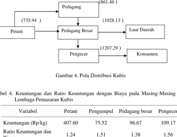 Gambar 4. Pola Distribusi Kubis 