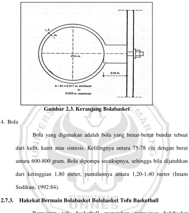 Gambar 2.3. Keranjang Bolabasket 