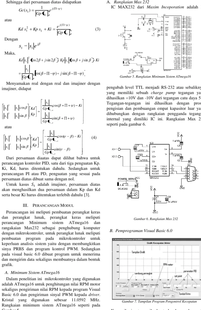 Gambar 5. Rangkaian Minimum Sistem ATmega16 Sehingga dari persamaan diatas didapatkan 