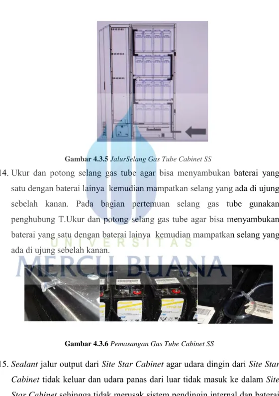 Gambar 4.3.5 JalurSelang Gas Tube Cabinet SS