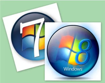 Gambar 3. 9 Logo Windows 7 &amp; Windows 8 