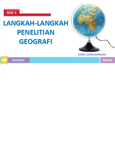 BAB 3 LANGKAH-LANGKAH PENELITIAN GEOGRAFI