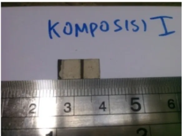 Gambar 2: penampilan visual sampel  komposisi  2 