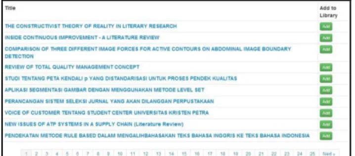 Gambar 15. Rekomendasi jurnal 