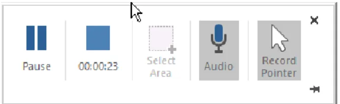 Gambar 9. Menu record pada screen recording  