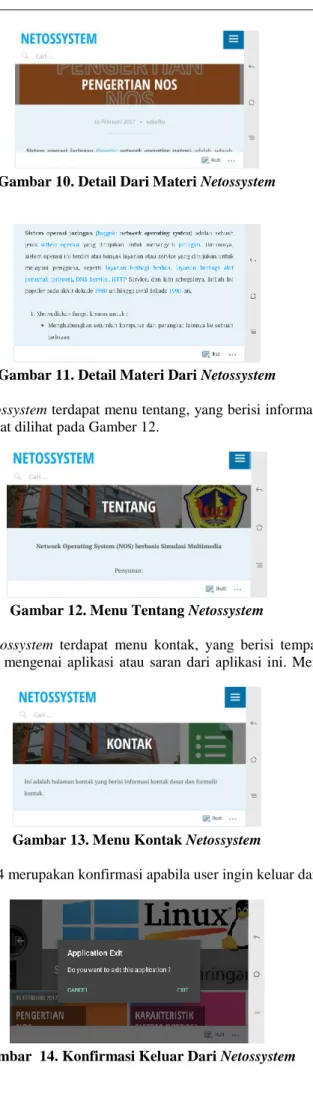 Gambar 10. Detail Dari Materi Netossystem 