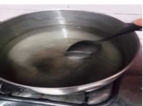 Gambar 3.2 Pengadukkan Simple Syrup 