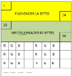 Gambar 2.2 Struktur File BMP 
