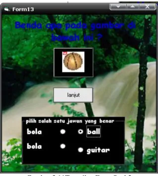 Gambar 3.9Tampilan Form Quiz 