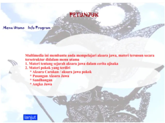 Gambar 11 Form petunjuk 