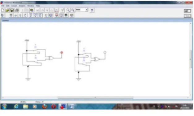 Gambar 9. Hasil percobaan XOR dan XNOR 