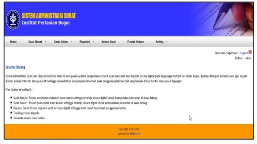 Gambar 6. Halaman Surat Masuk 