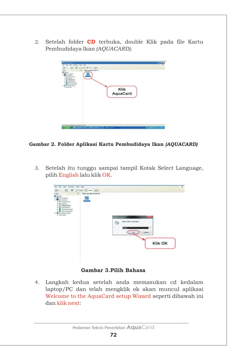 Gambar 2. Folder Aplikasi Kartu Pembudidaya Ikan (AQUACARD)