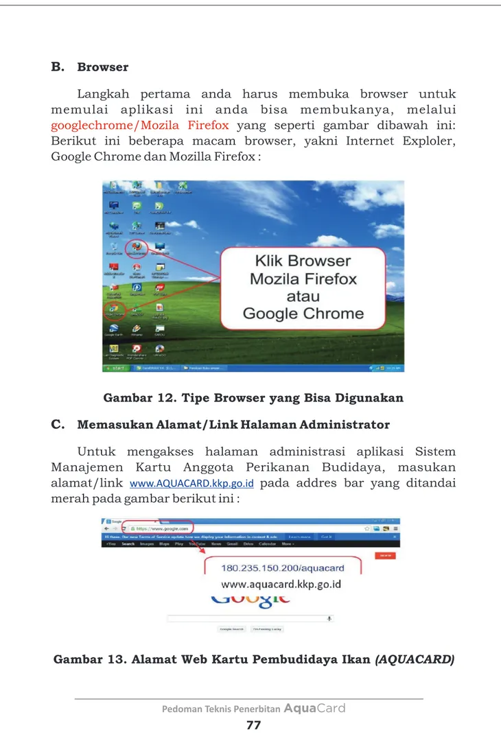 Gambar 12. Tipe Browser yang Bisa Digunakan C. Memasukan Alamat/Link Halaman Administrator