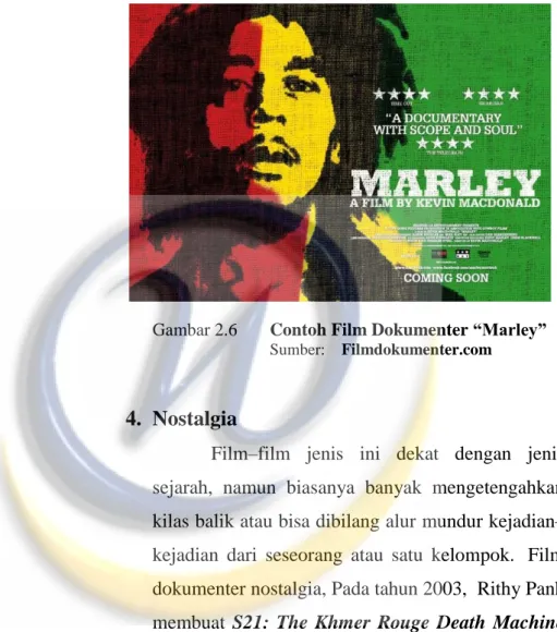 Gambar 2.6  Contoh Film Dokumenter “Marley” 