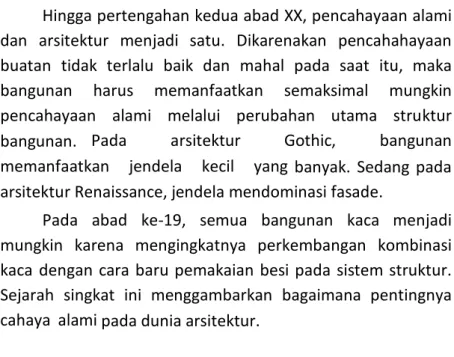 Gambar 11. 1 Jarak antarayang disarankan untuk sky light tanpa jendela  sebagai fungsi ukuran ketinggian langit-langit (Lechner, 2001)