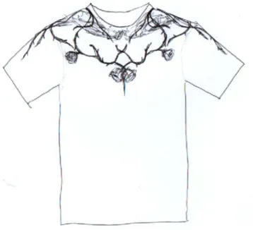 Gambar 38: Comprehensive layout Desain T-Shirt 004  (Sumber: Dokumentasi Pribadi Penulis) 