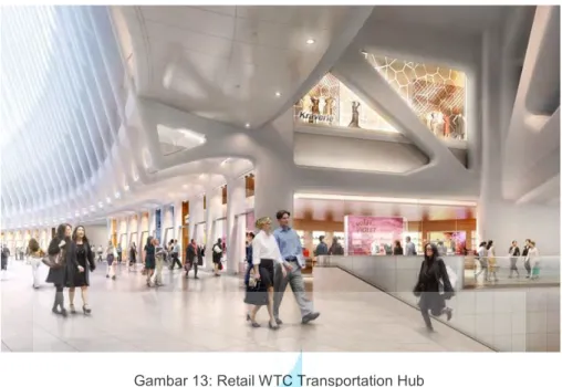 Gambar 13: Retail WTC Transportation Hub   Sumber: https://www.youtube.com/watch?v=30N1fZ5oRrk 