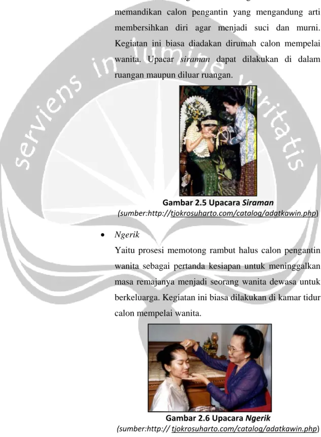 Gambar 2.5 Upacara Siraman 