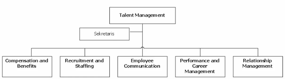 Gambar 3.2. Struktur Organisasi Talent Management Directorate Bina Nusantara  Sumber: atlas.binus.ac.id 