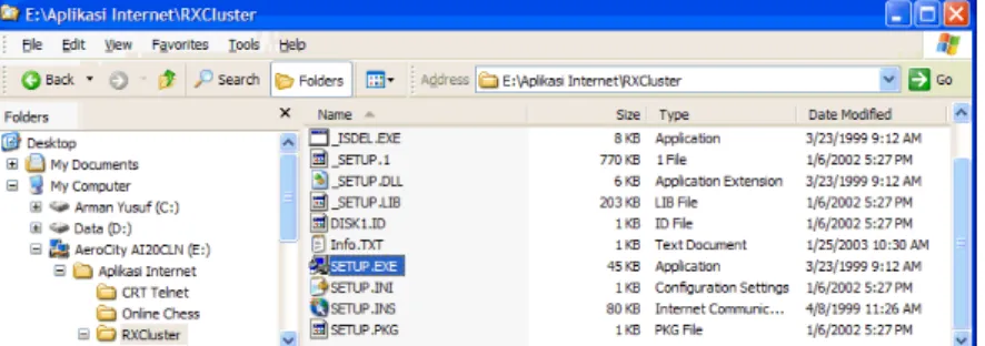 Gambar 5: Lokasi File Setup.EXE 