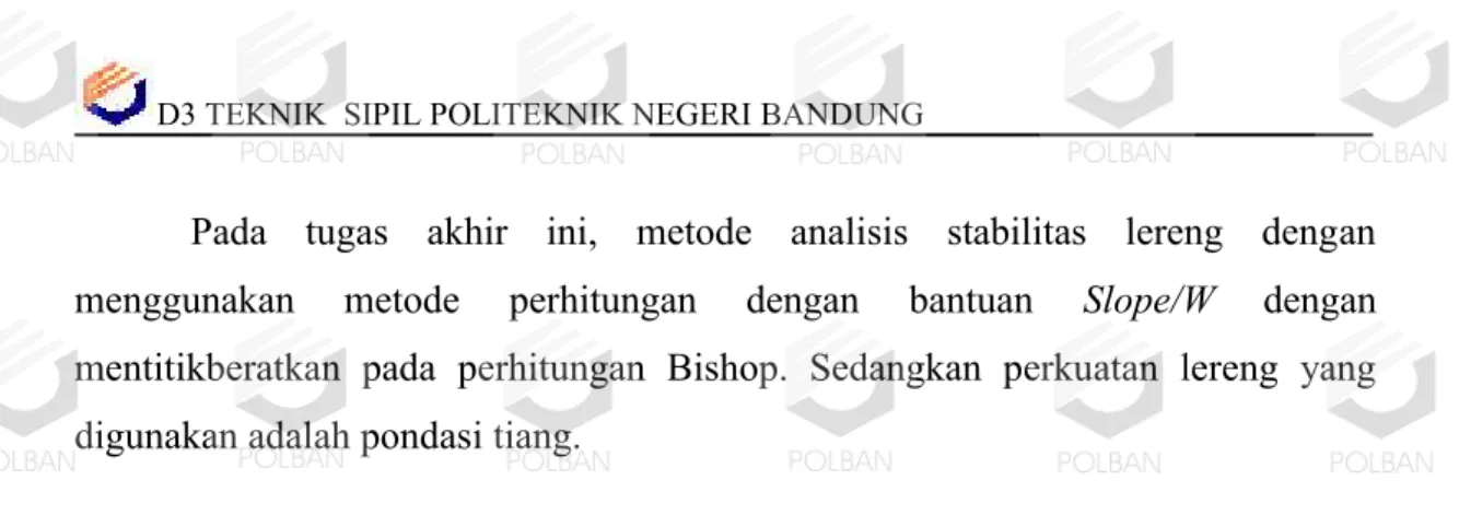 Gambar 1.2 Peta topografi potongan 2 