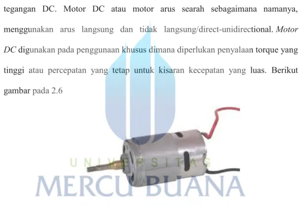 Gambar 2.6  Motor DC 