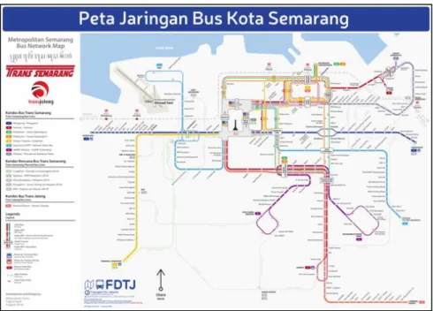 Gambar 1. Rute BRT Trans Semarang (BLU UPTD Trans Semarang, 2019) 