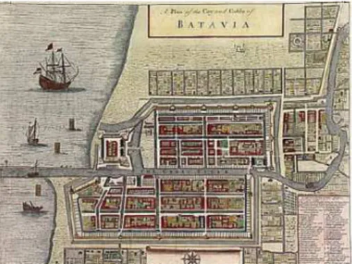Gambar 1.2. Peta kota Batavia pada saat ini 