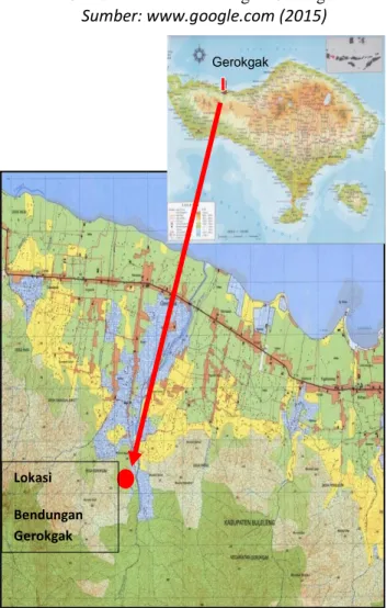 Gambar 2: Lokasi Bendungan Gerokgak  Sumber: PT. Indra Karya Wilayah I (2013)  Langkah Pengerjaan 