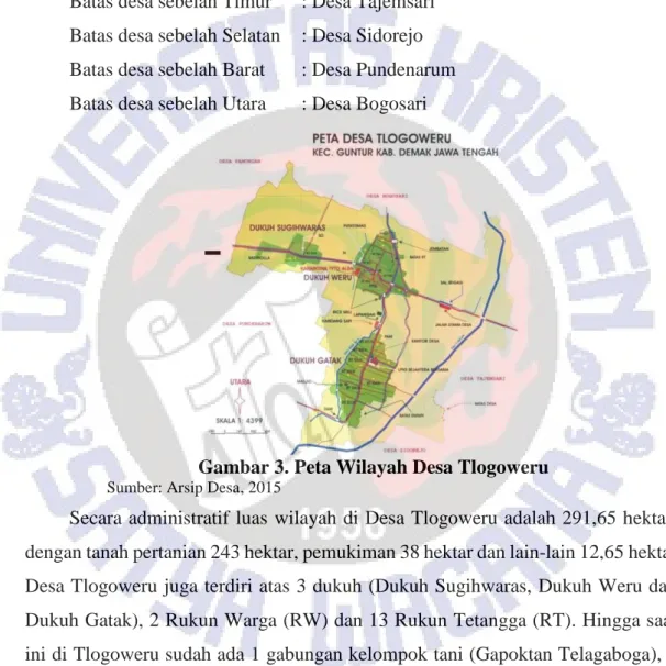 Gambar 3. Peta Wilayah Desa Tlogoweru 