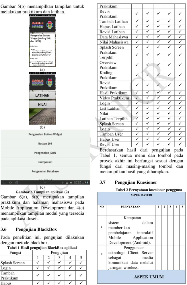 Gambar 6 Tampilan aplikasi (2) 