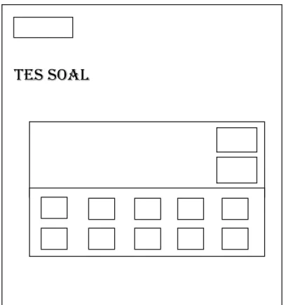 Gambar 3.7 desain tes soal 1 