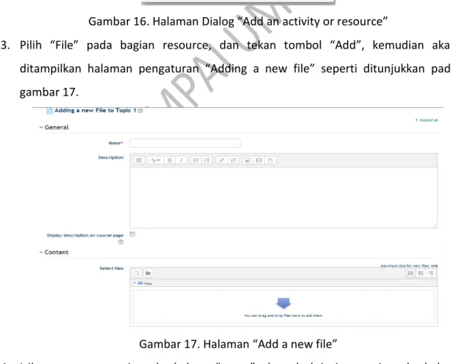 Gambar 17. Halaman “Add a new file” 