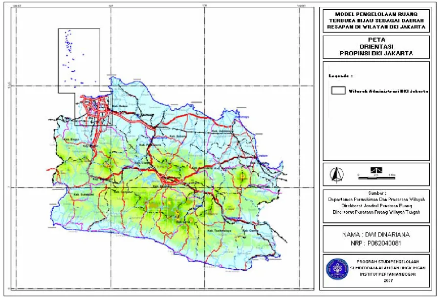 Gambar 10.  Peta Orientasi Propinsi DKI Jakarta 