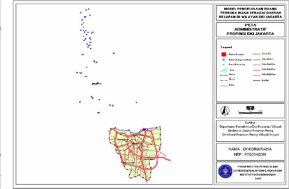 Gambar 11.  Peta Administrasi Propinsi DKI Jakarta